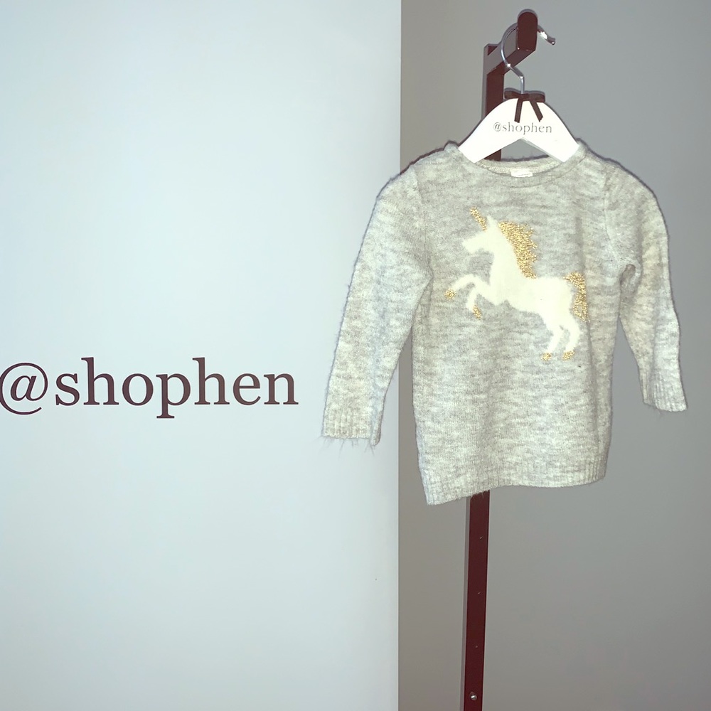 Carters Unicorn Sweater sz/18m